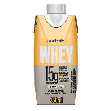 Whey15g casa de mãe baunilha 250ml