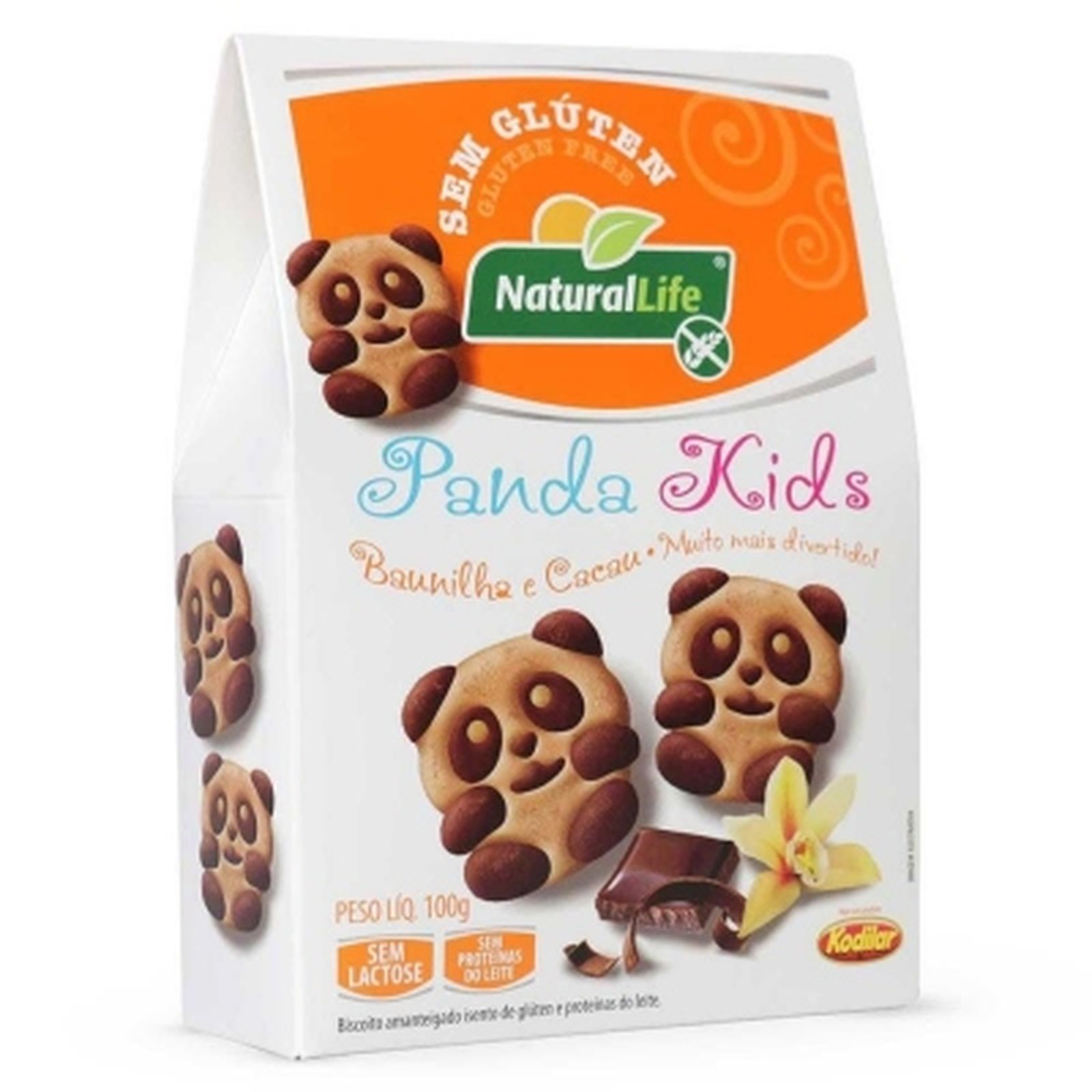 Biscoito Panda Kids Baunilha e Cacau 100g