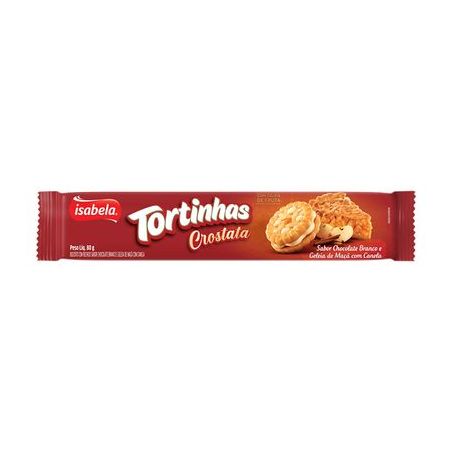 Bisc.rech.isabela tortinhas geleia maca 80g