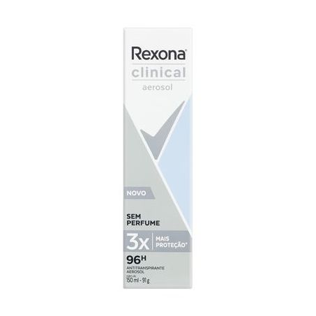 Desodorante aerosol masculino clinical rexona 150ml