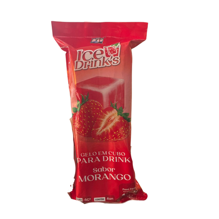Gelo ice drinks sabor morango 180g