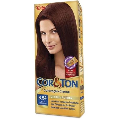 Tintura cor&ton 6.54 m-kit acaju cob135g