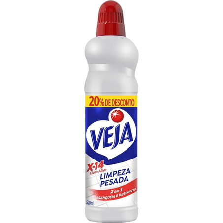 Limpador veja limpeza pesada cloro ativo promo 500ml