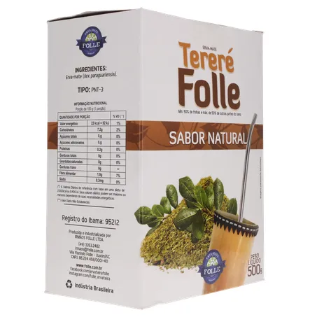 Erva tererê folle natural 500g 360-13