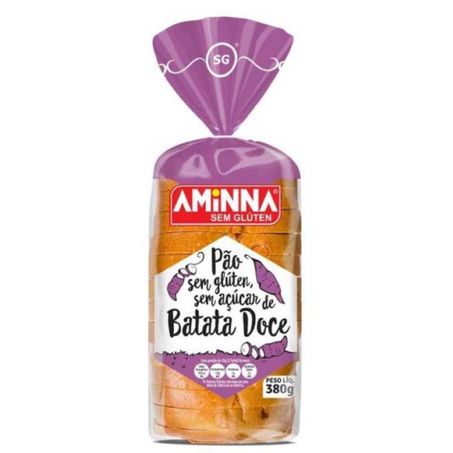 PAO AMINNA S/ GLUTEN CONGELAD BAT DOCE 380G