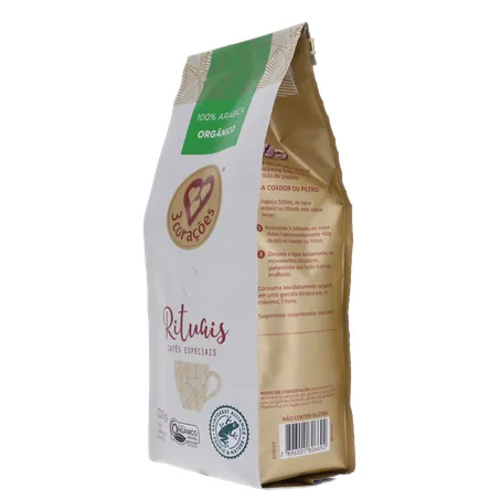 Café Moído 3 Corações Rituais Orgânico 250g 360-5