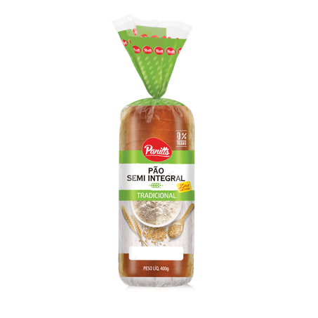 PÃO PANITTS 400G SEMI INTEGRAL TRADICIONAL