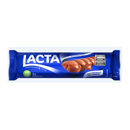 Chocolate lacta 34g ao leite