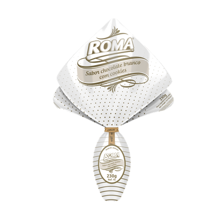 Ovo roma deck branco com cookies 250g