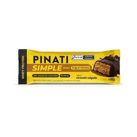 Barra pinati simple whey caramelo salgado 35g