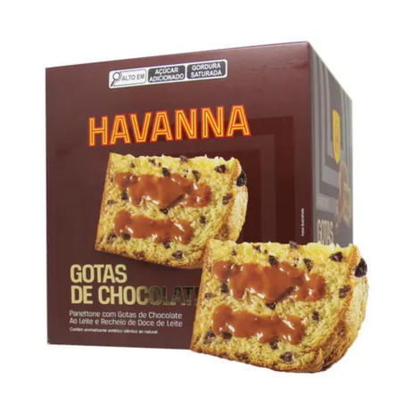 PANETTONE HAVANNA DOCE DE LEITE E GOTAS DE CHOCOLATE 700G