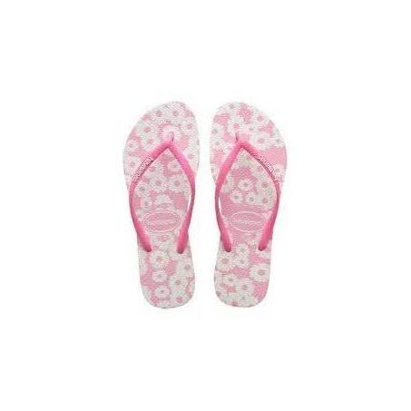 CHINELO HAVAIANAS SLIM DAISY CAITTI BCO/ROSA 35/6