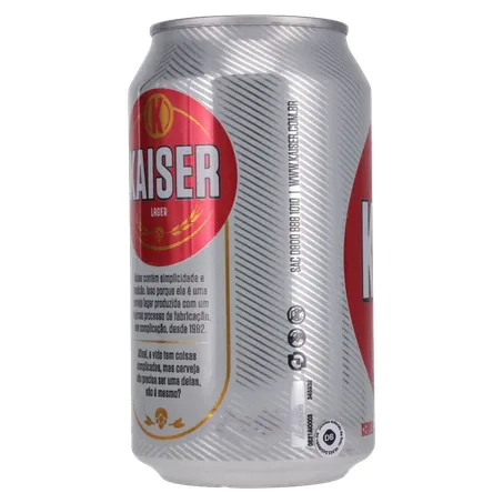 Cerveja Lata Kaiser Lager 350ml 360-23