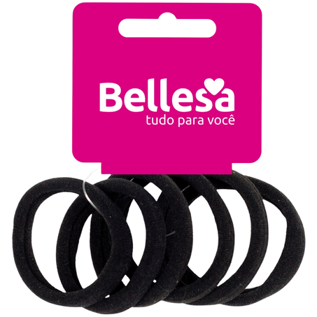 Farma elastico p/cabelo bellesa preto r0743-b