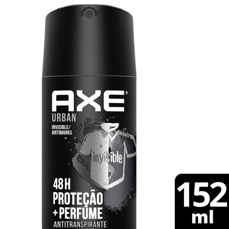 Antitranspirante Aerossol AXE Urban Invisible 152 ml