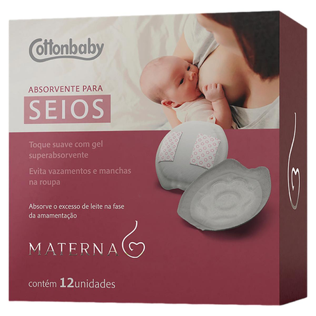 Protetor para Seios Cottonbaby Com 12 unidades