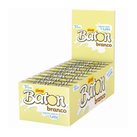 CHOCOLATE BATON GAROTO CX.C/30 BRAN.