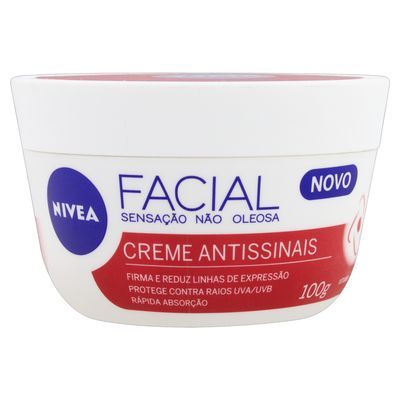 Creme facial antissinais nivea 100g