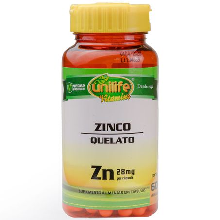 ZINCO QUELATO 600MG 60CAPS UNILIFE