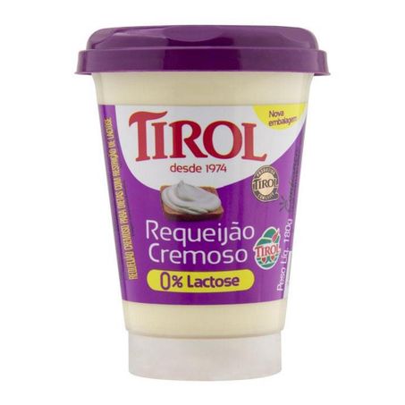 Requeijão Sem Lactose Tirol 180g