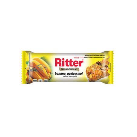 Barra de cereal ritter banana, aveia e mel 25g