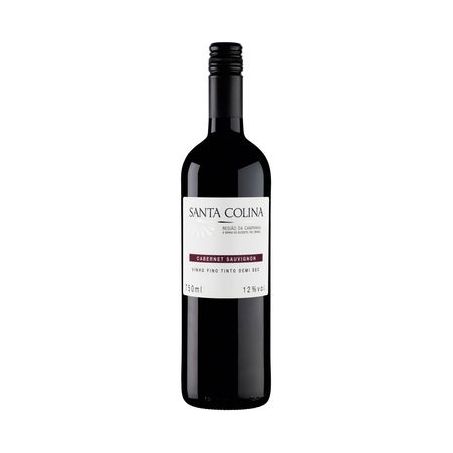 Vinho Tinto Seco Brasileiro Santa Colina Cabernet Sauvignon Demi Sec Garrafa 750ML