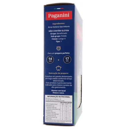 Arroz Arbório Paganini Caixa 1Kg 360-28