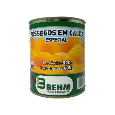 PÊSSEGO EM CALDA METADES BREHM LATA 400G