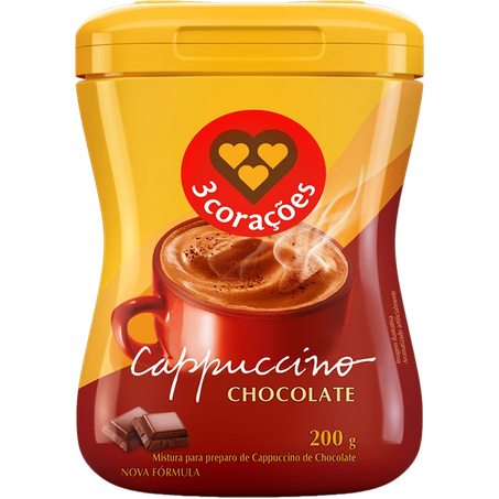 CAFE 3 CORACOES 200G SOL PO CAPP CHOC PT