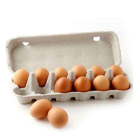 Ovos vermelhos bandeja friolar - 12 unidades