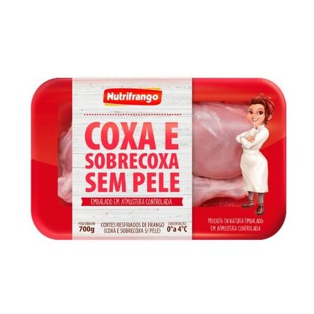 Coxa e sobrecoxa de frango Nutrifrango resfriada 700g