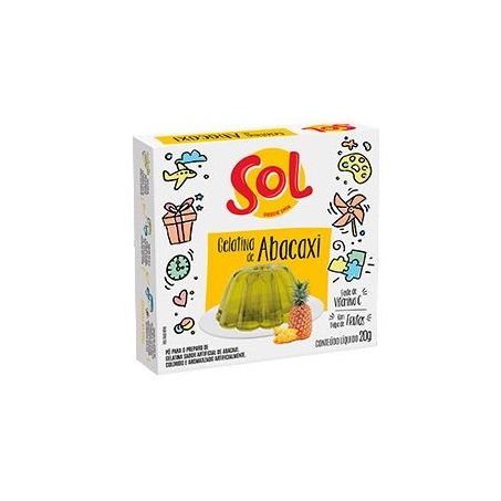 Gelatina Sol 20g Abacaxi