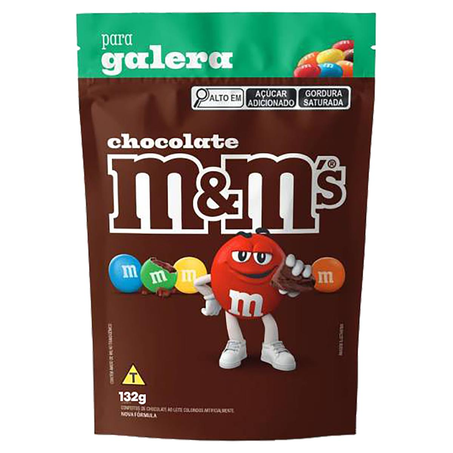Confeito M&Ms 132g - Chocolate ao Leite