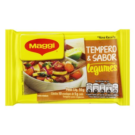 TEMPERO LEGUMES MAGGI TEMPERO & SABOR PACOTE COM 10 UNIDADES