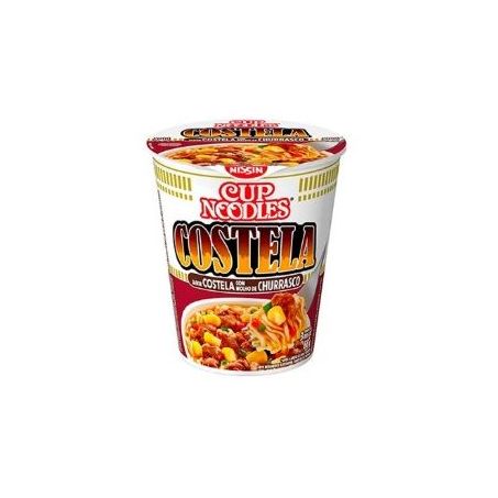 MACARRAO CUP NOODLES MOLHO DE CHURRASCO E COSTELA NISSIN 68G