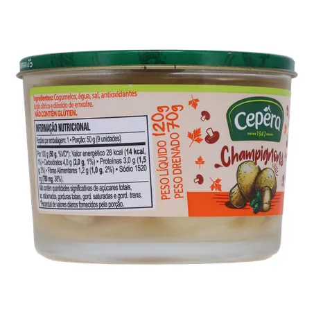 Cogumelos em conserva cepêra champignon 360-31