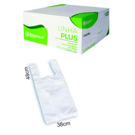 Sacola orleplast 38x48 pcc/800un