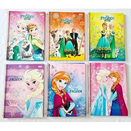 CADERNO JANDAIA ESPIRAL FRONZEN 1 MAT 96 FLS