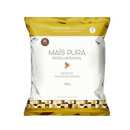 PIPOCA MAIS PURA 120G CARAMELO & BANANA 