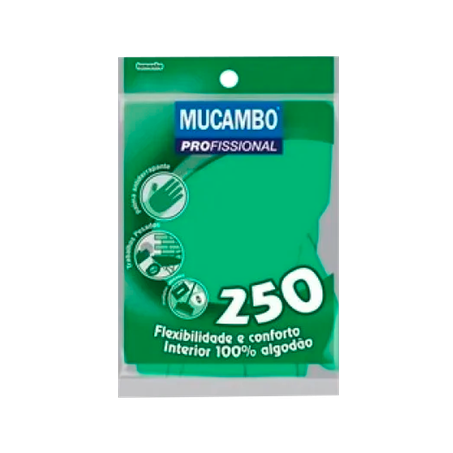 Luva mucambo latex verde extra gde