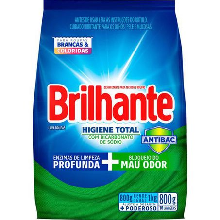 SABAO PO HIGIENE TOTAL BRILHANTE 800G SCH