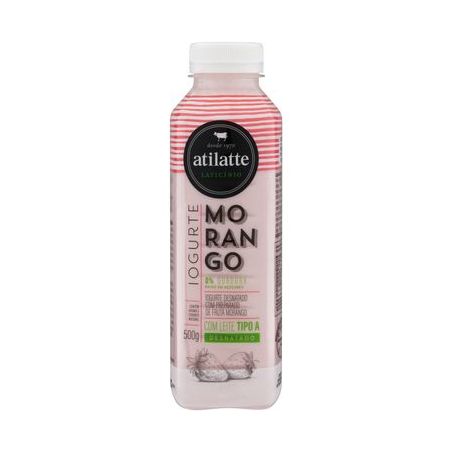 IOGURTE ATILATTE 500G DESNATADO MORANGO 