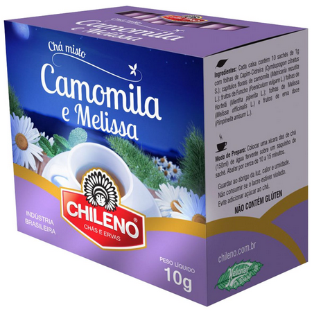 CHA CHILENO CAMOMILA/MELISSA 10G
