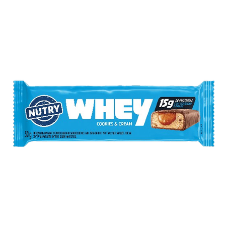 BARRA WHEY COOKIES E CREAM NUTRY 50 G             