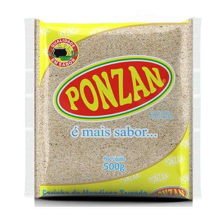 FARINHA MANDIOCA PONZAN 500G TORRADA
