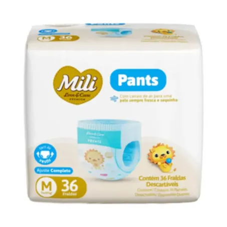 Fralda Desc Mili 36un Lovecare M Pants