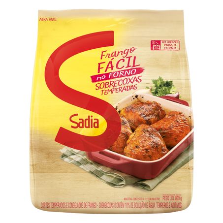 Sobrecoxas de frango temperada congelada sadia frango fácil