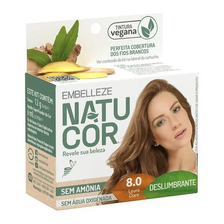 TINTURA NATUCOR 8.0 LOURO CLARO UN