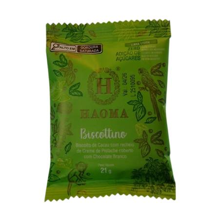 Biscottino Pistache Chocolate Branco Haoma 21g 360-1