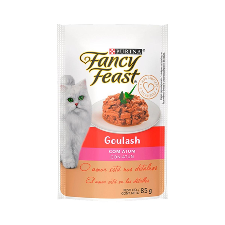 Ração Fancy Feast 85g - Petit Filets - Atum - Sachê